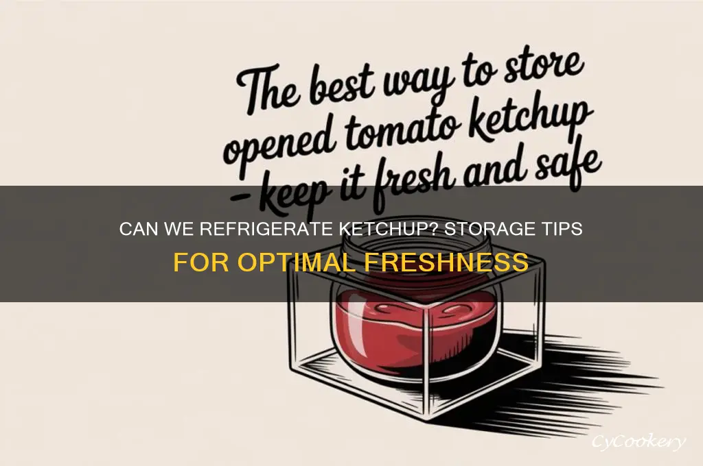 can we refrigerate ketchup
