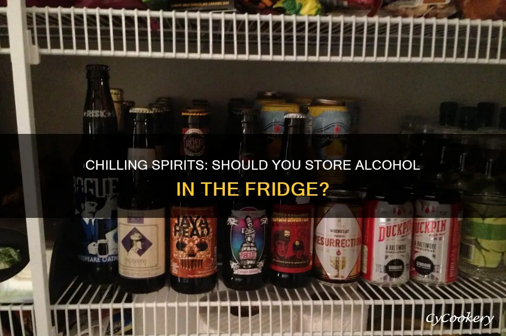 can we store alcohol in refrigerator