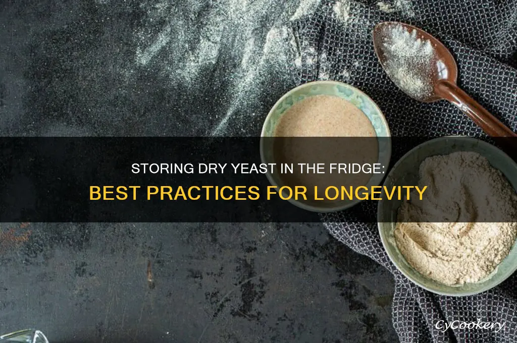 can we store dry yeast in the refrigerator