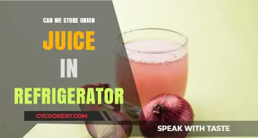 Storing Onion Juice in the Fridge: Tips, Shelf Life, and Safety