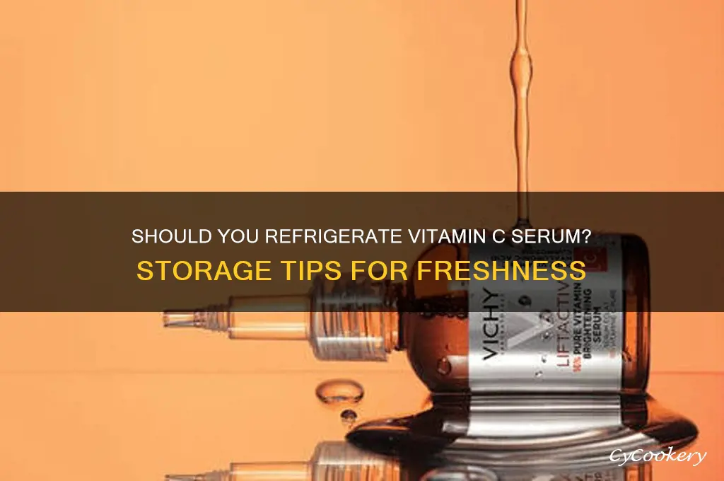 can we store vitamin c serum in refrigerator