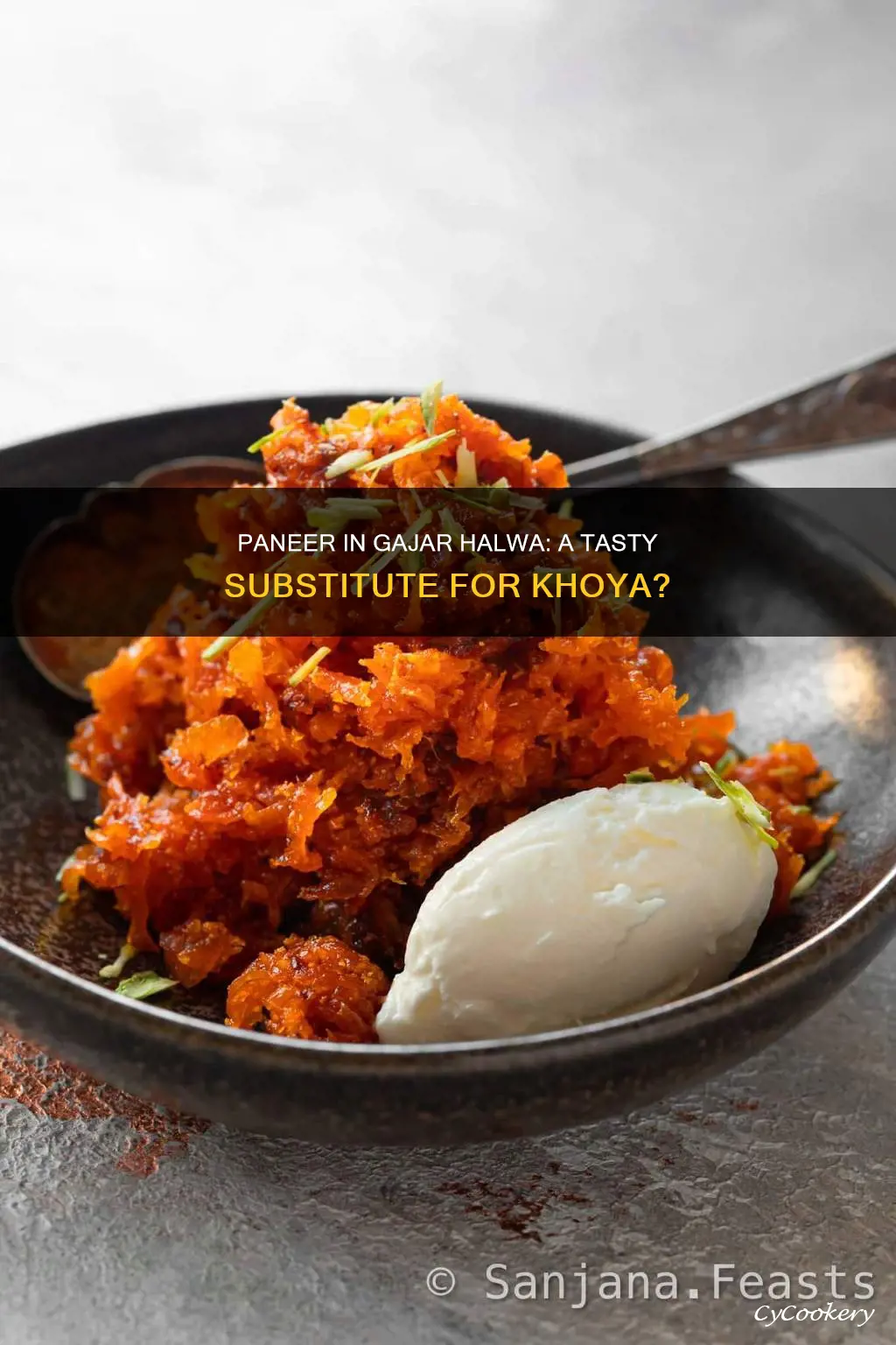 can we substitute paneer in gajar halwa instead of khoya