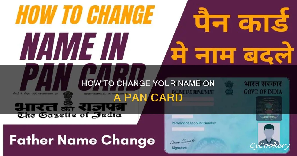 can we update name in pan number