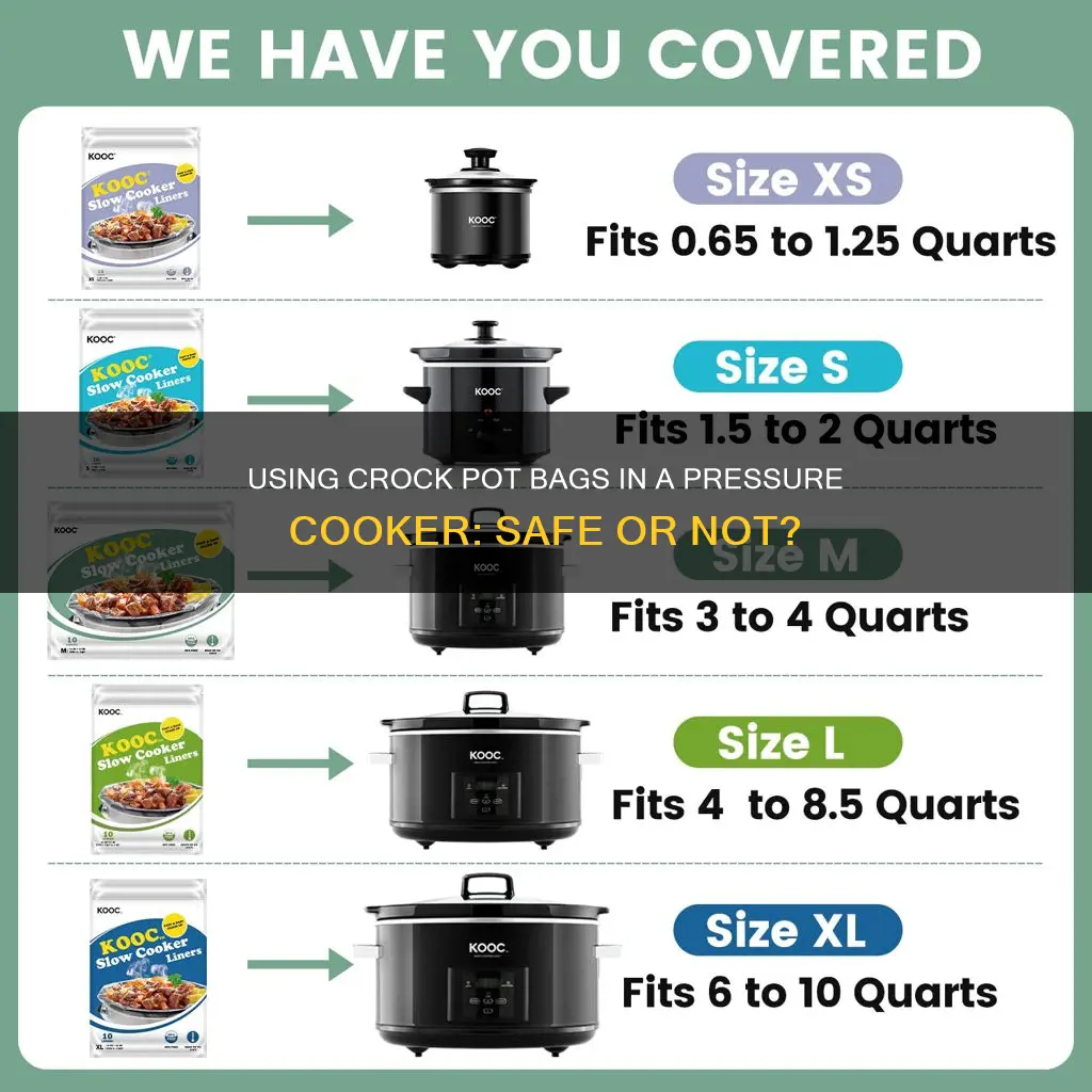 can we use crock pot bags in my pressure cooker