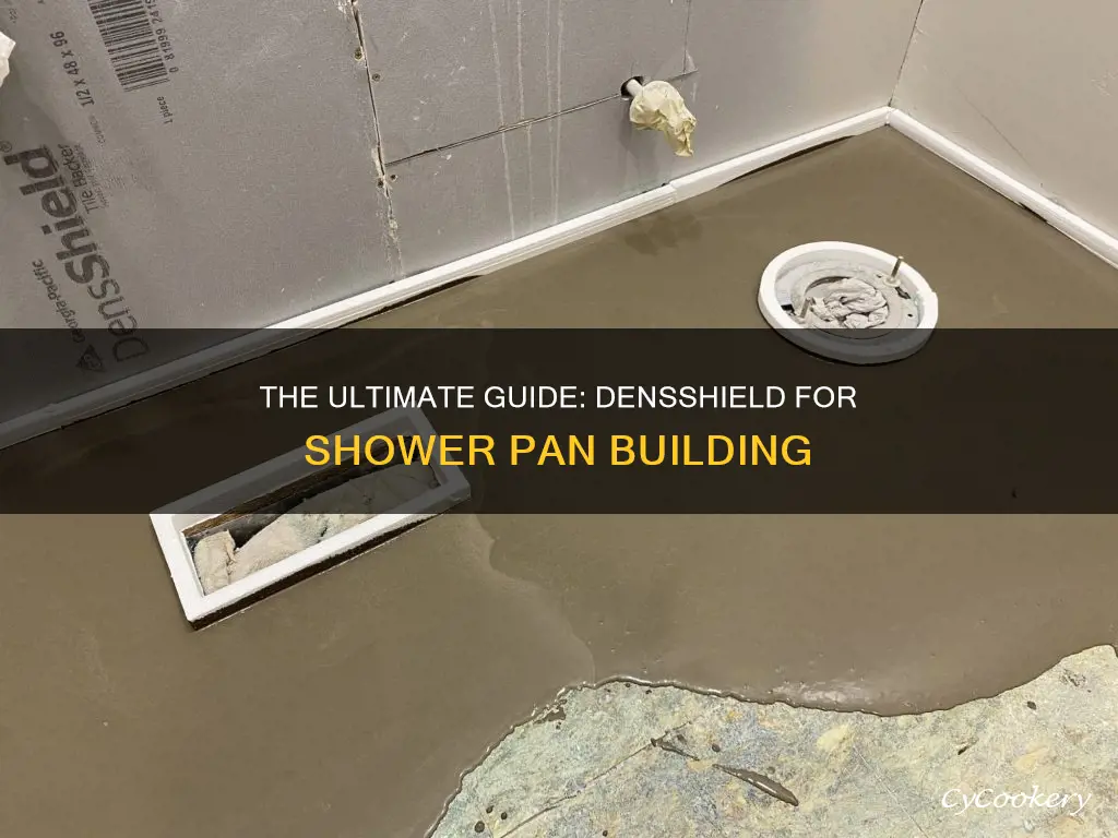 can we use densshield to build shower pan
