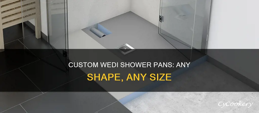 can wedi shower pans be custom shaped