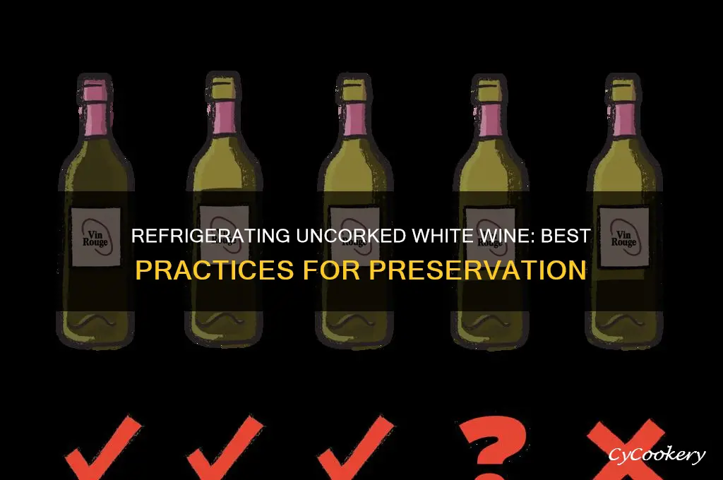 can white uncorked wine be refrigerated