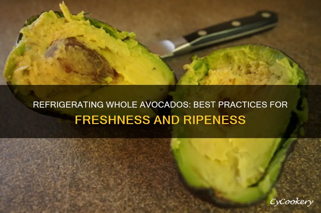 can whole avocados be refrigerated