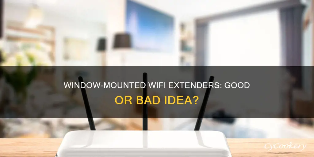 can wifi extenders be placed on a window pane