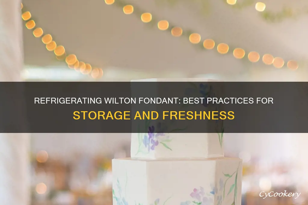 can wilton fondant be refrigerated