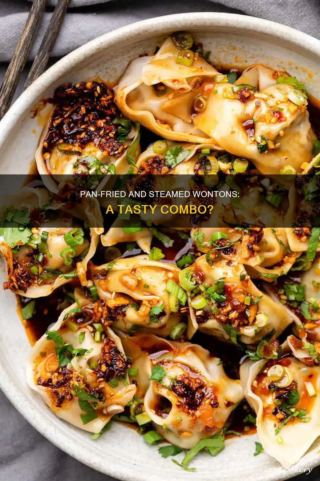 can wonton be pan fried and steamed