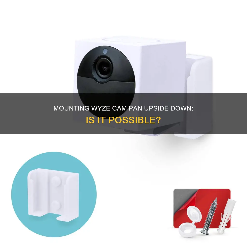 can wyze cam pan be mounted upside down