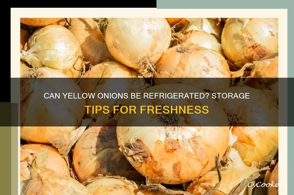 can yellow onions be refrigerated