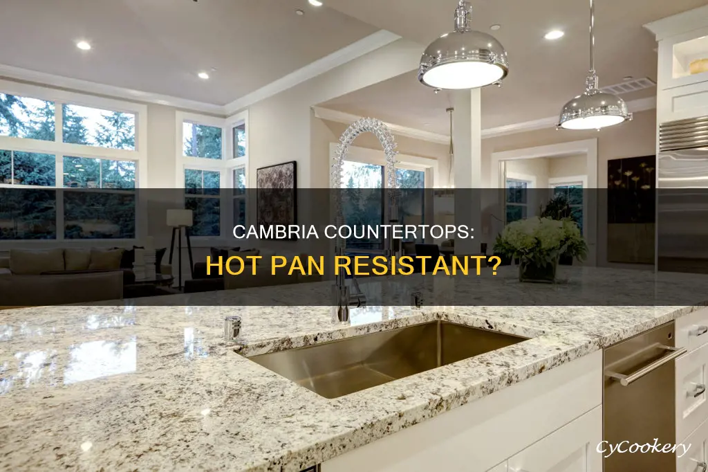 can yiu put hot pans on cambria