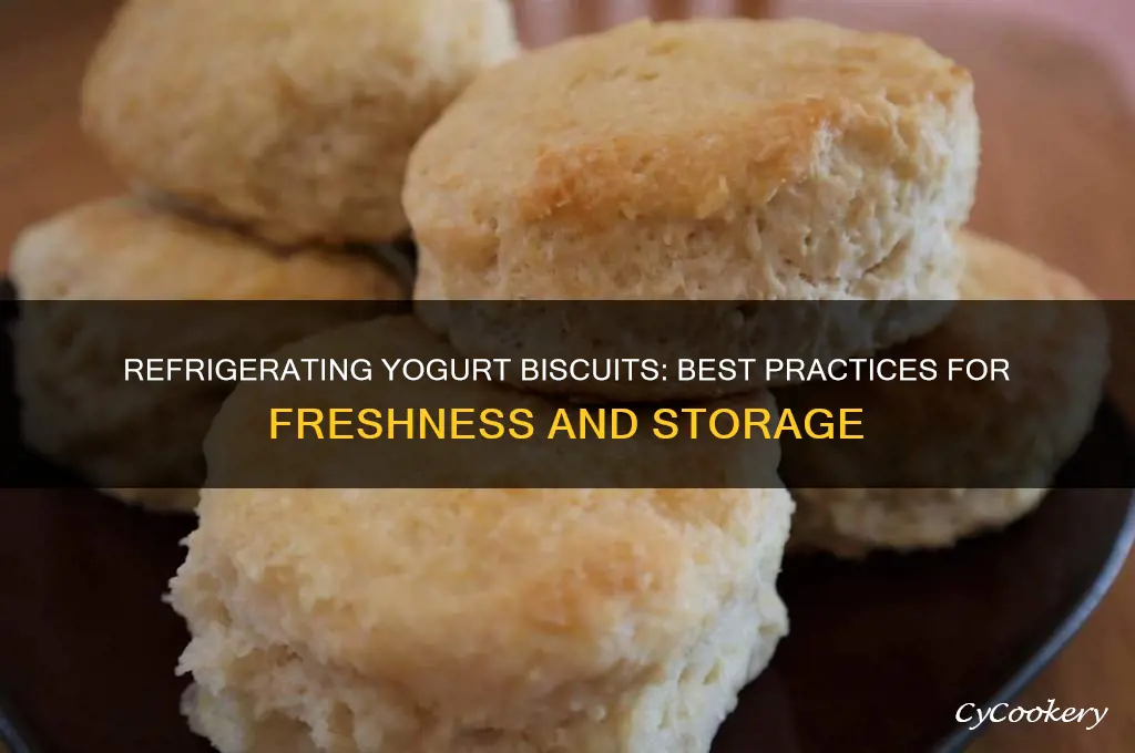 can yogurt biscuits be refrigerated