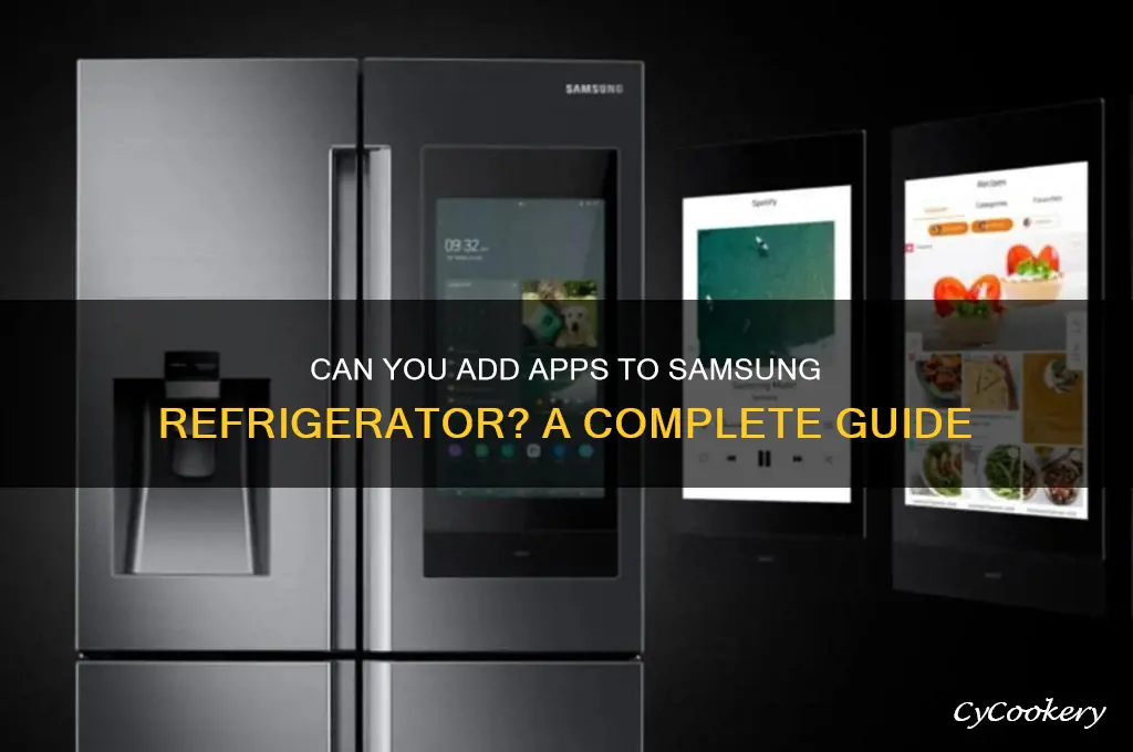 can you add apps to samsung refrigerator