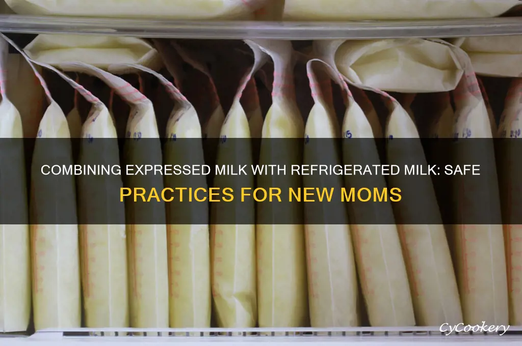 can you add expressed milk to refrigerated milk