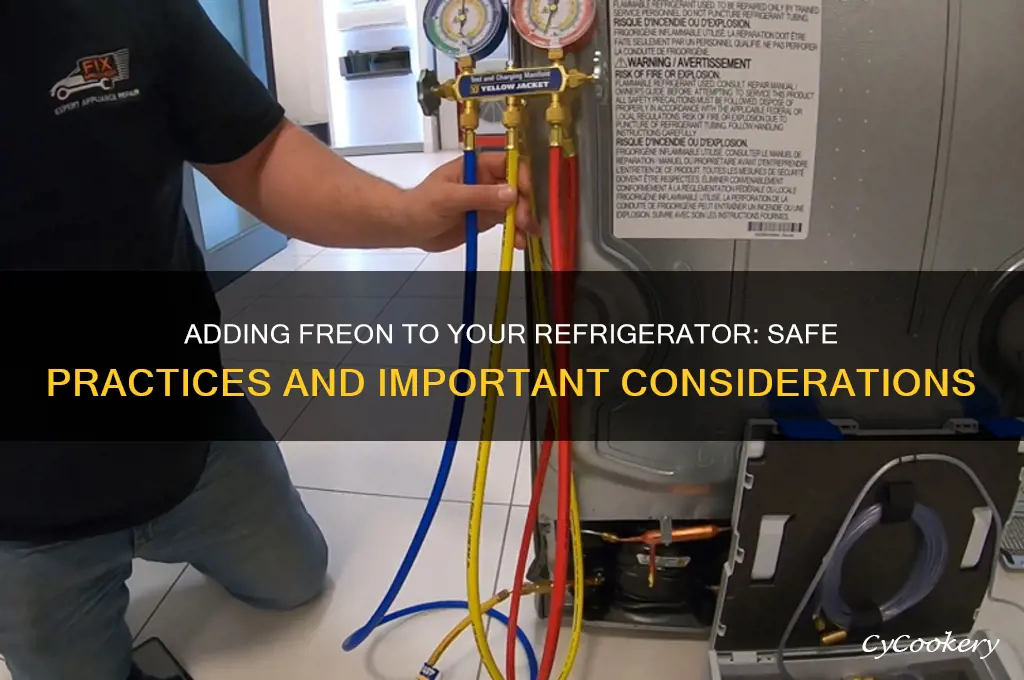 can you add freon to a refrigerator