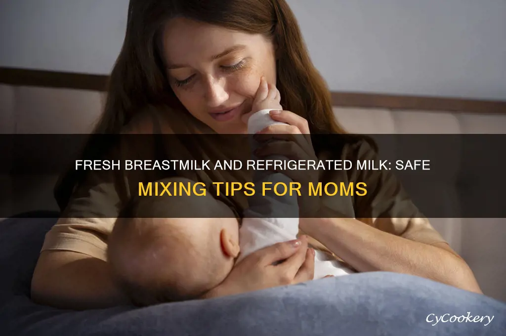 can you add fresh breastmilk to refrigerated