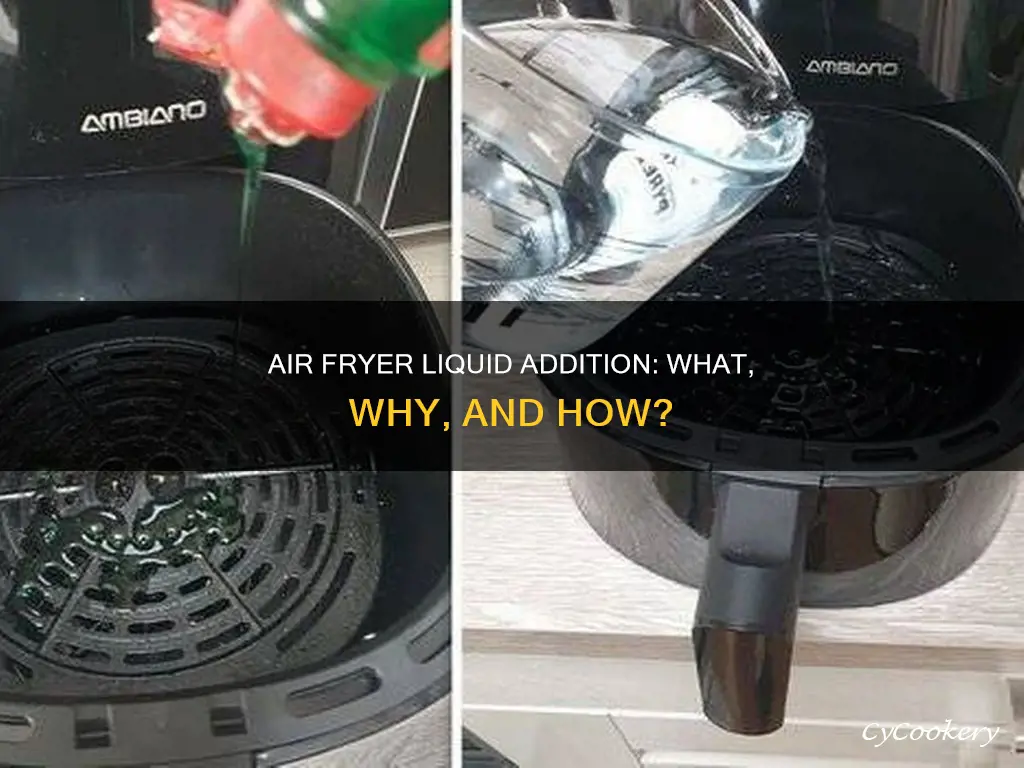 can you add liquid to air fryer