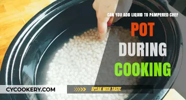 Pampered Chef Pot: Can You Add Liquids?