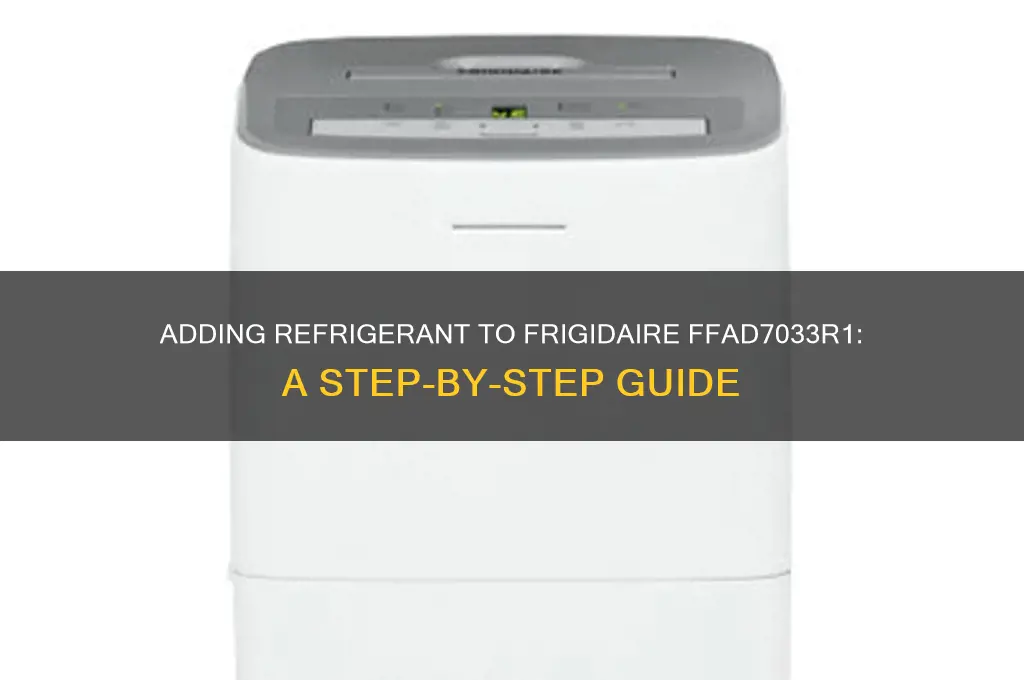 can you add refrigerant to a frigidaire ffad7033r1