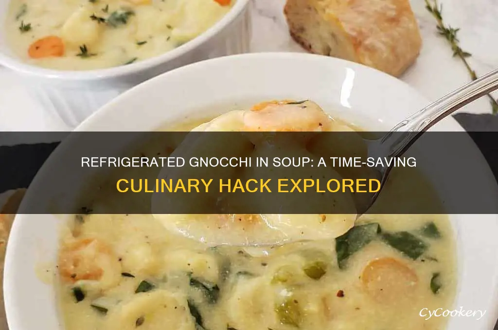 can you add refrigerated gnucci right into soup