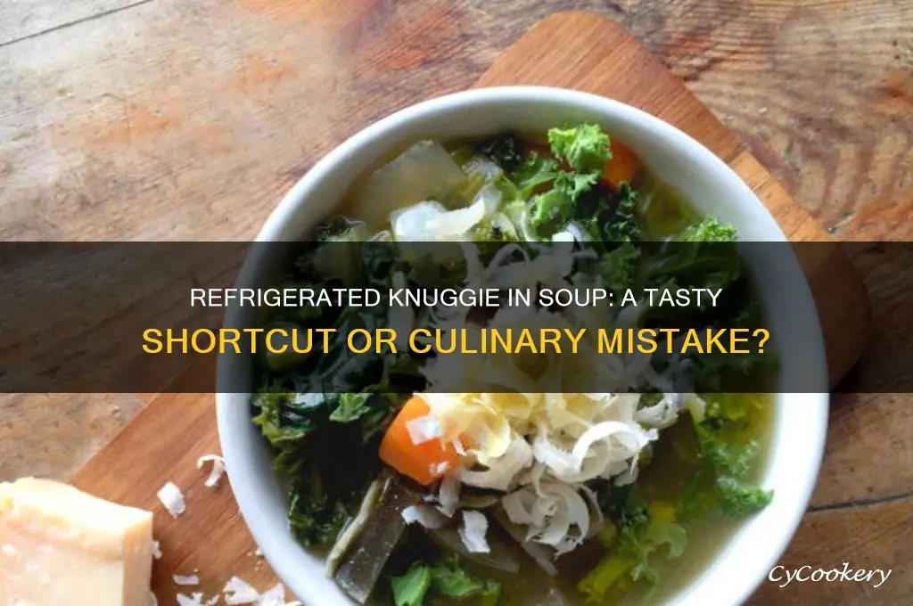 can you add refrigerated knuggie right into soup