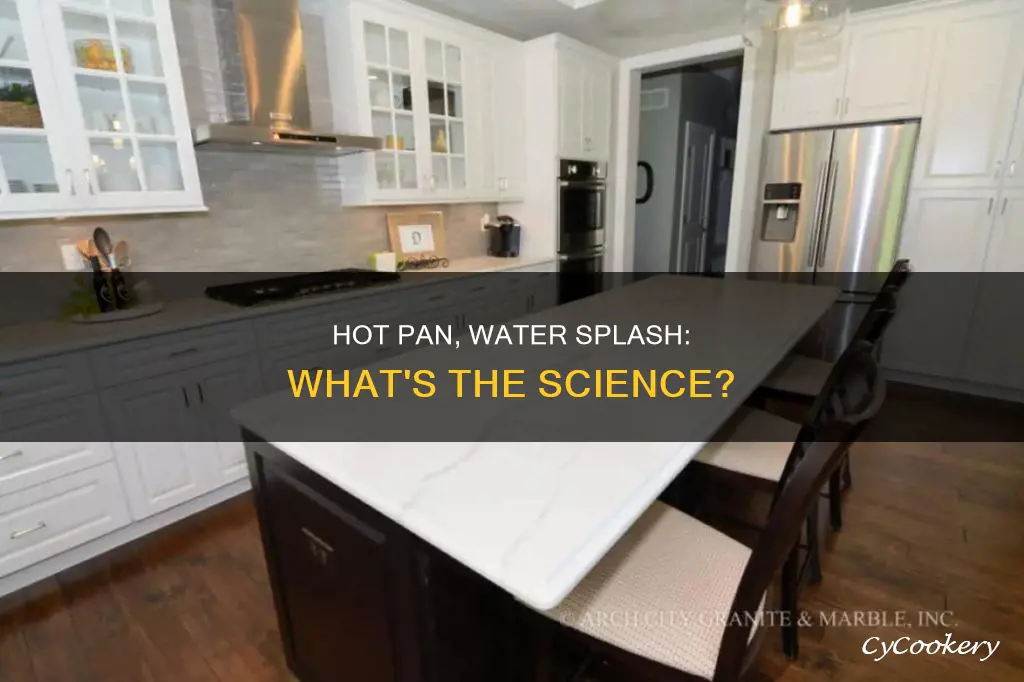 can you add water to a hot pan