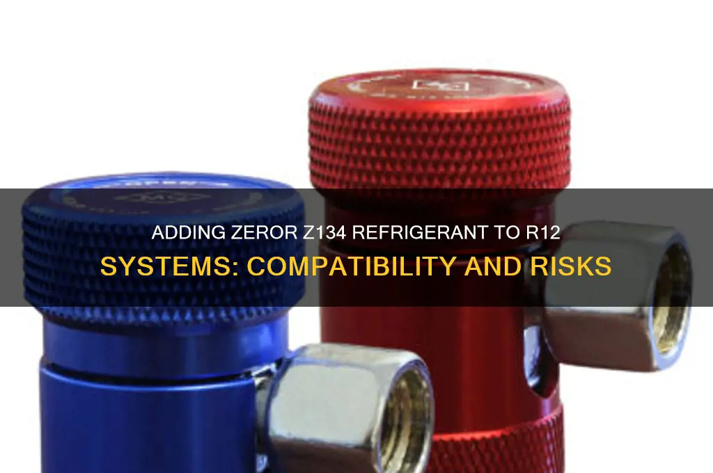 can you add zeror z134 refrigerant to an r12 system