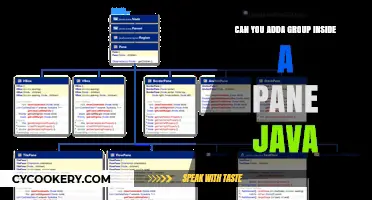 How to Nest Groups in Java Panes