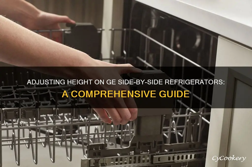 can you adjust height on ge side by side refrigerator