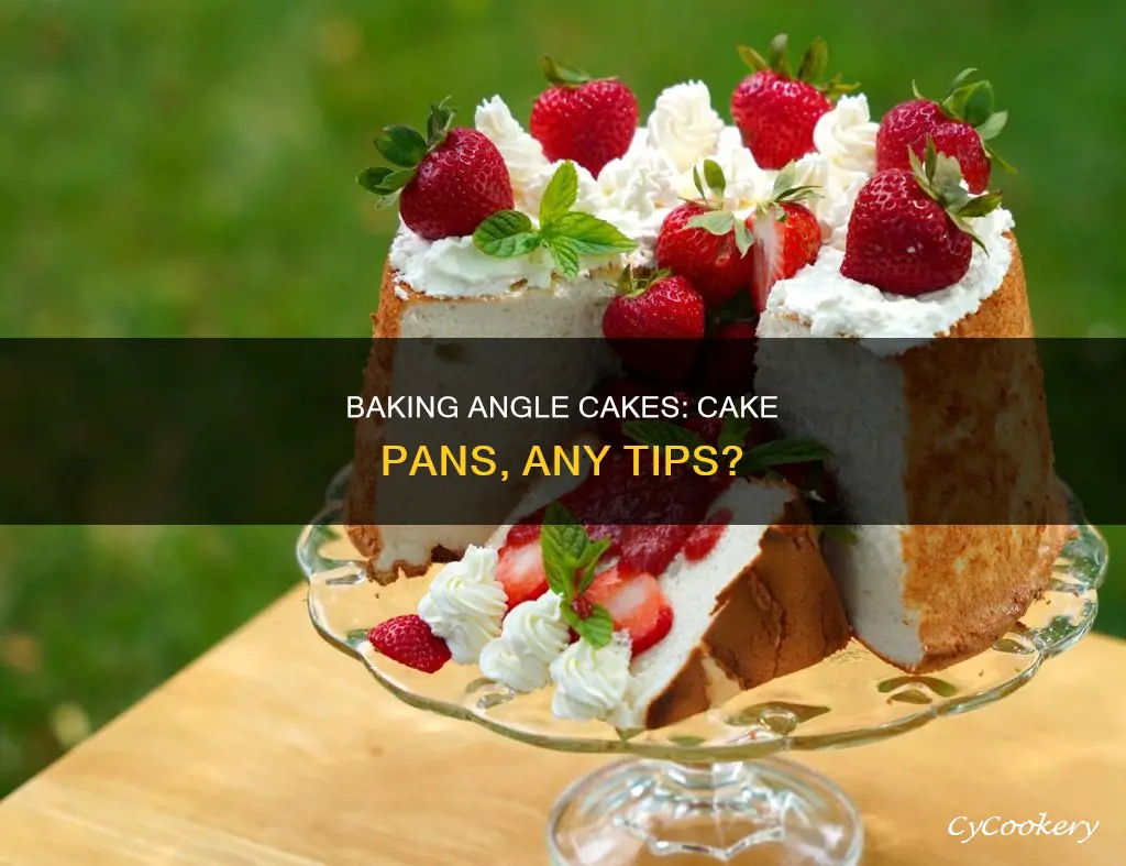 can you back angle cake in cake pan
