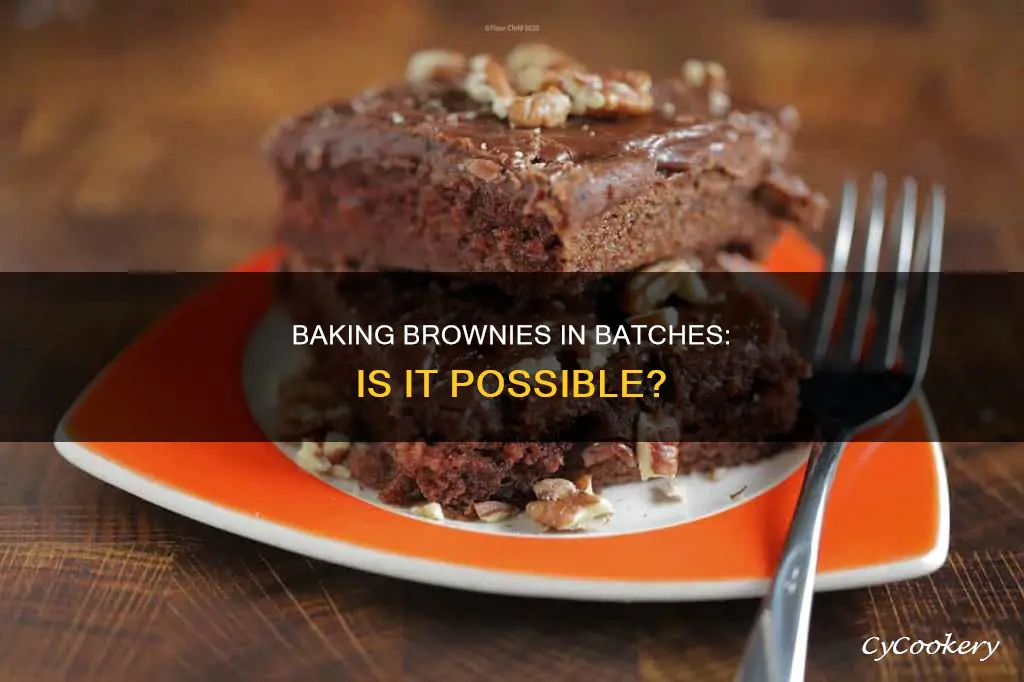 can you bake 2 pans of brownies at once
