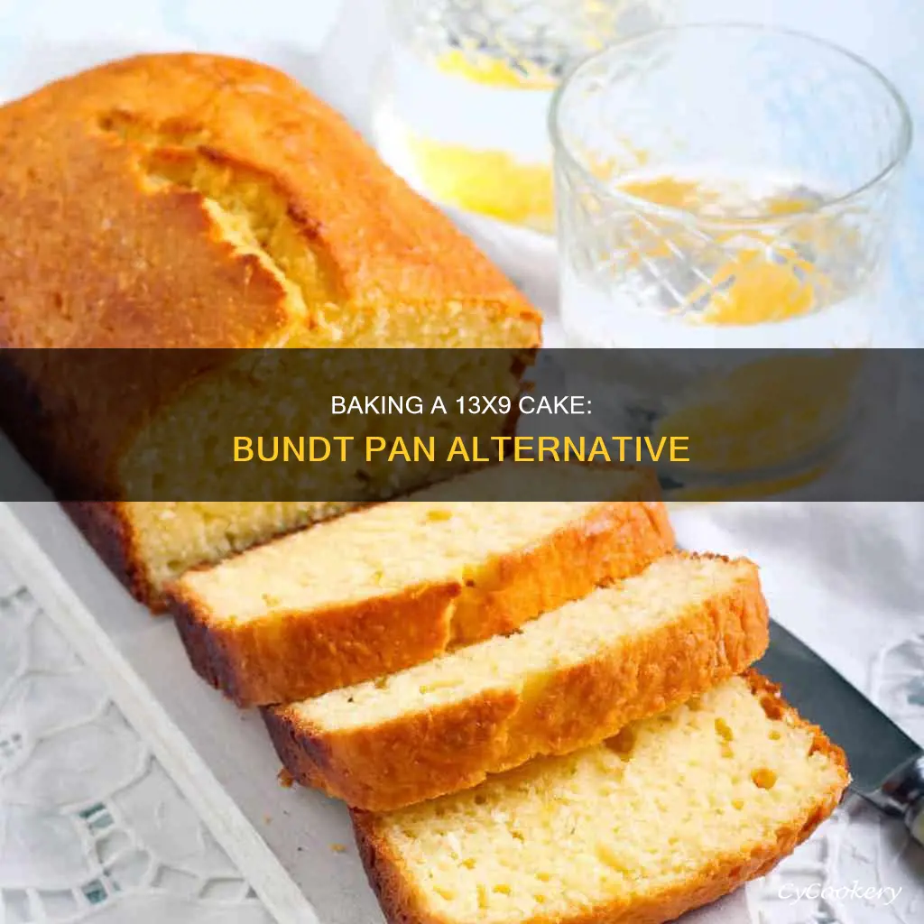 can you bake a 13x9 cake in a bundt pan