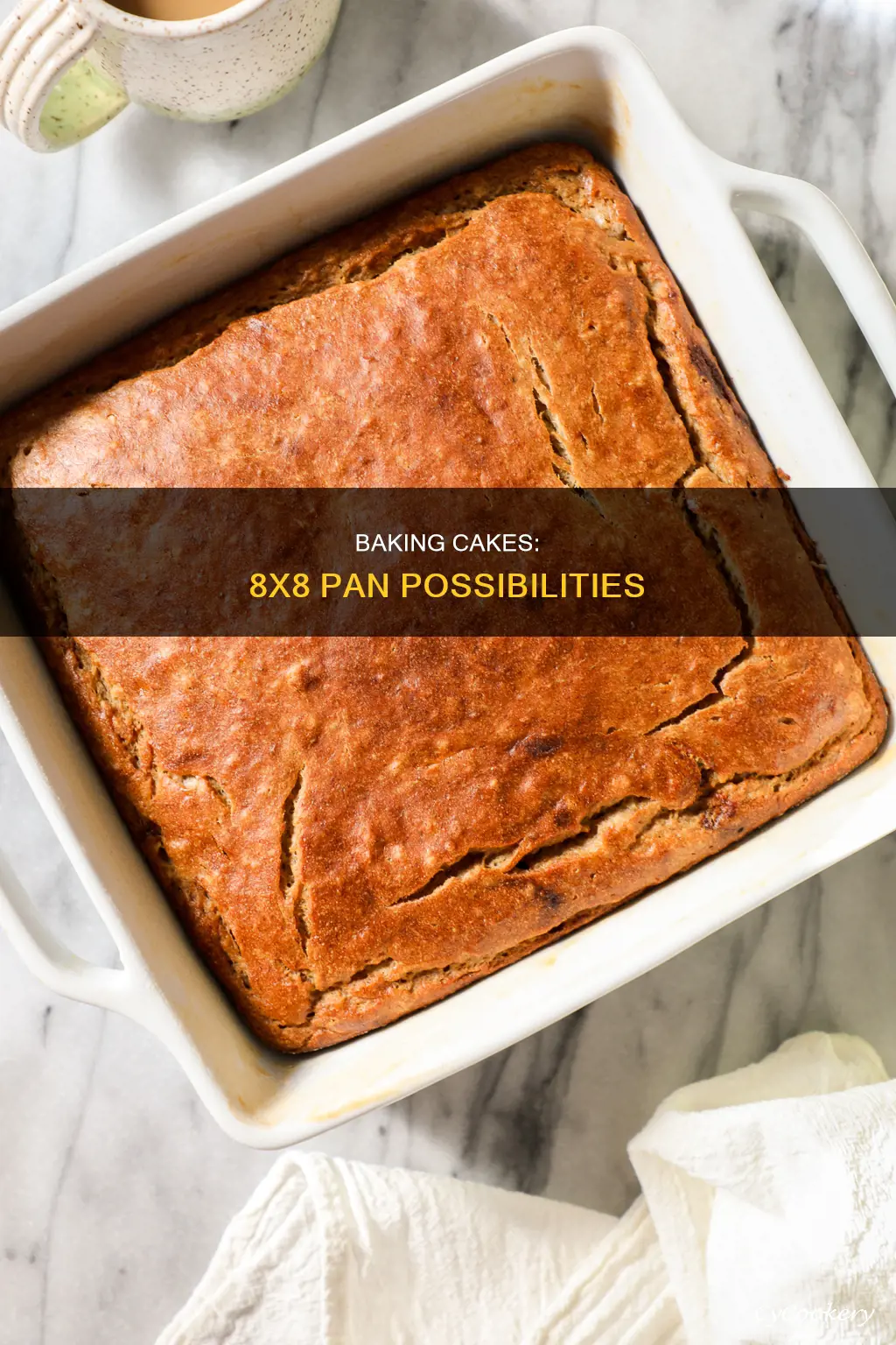 can you bake a cake in a 8x8 pan