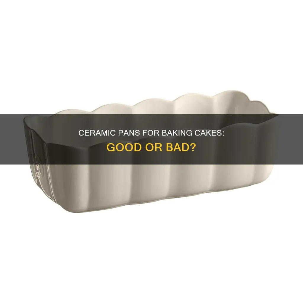 can you bake a cake in a ceramic pan