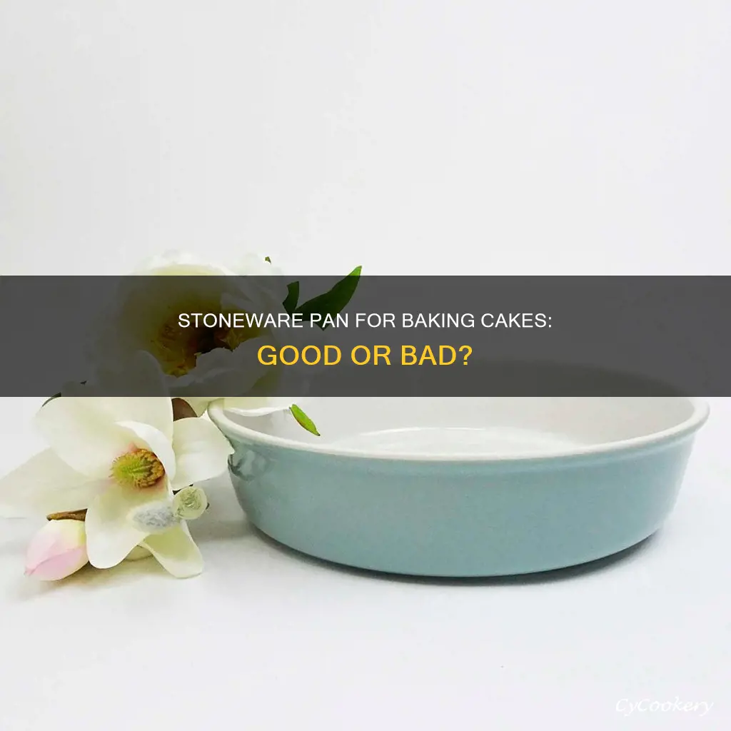 can you bake a cake in a stoneware pan