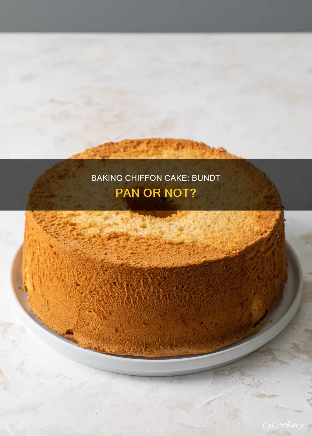 can you bake a chiffon cake in a bundt pan
