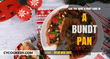 Fruit Cake in a Bundt Pan: Is It Possible?