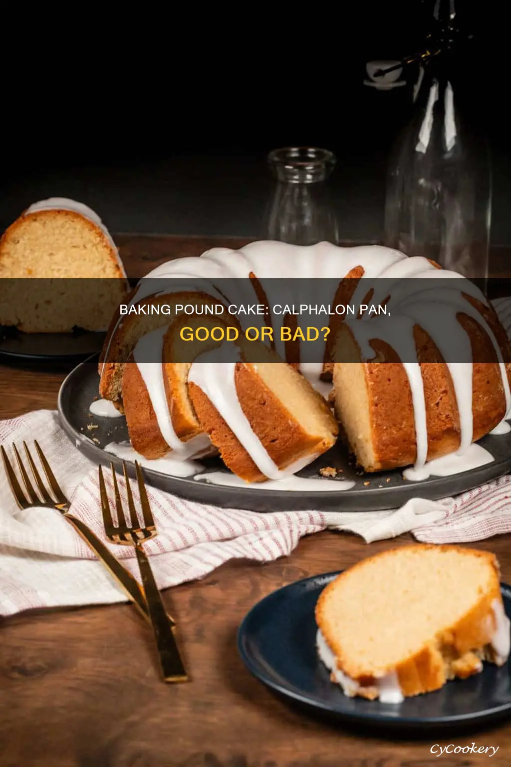 can you bake a pound cake in a calphalon pan