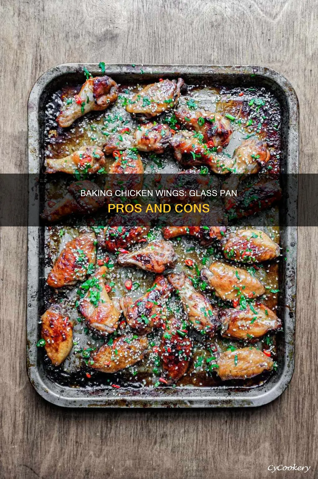 can you bake chicken wings in a glass pan