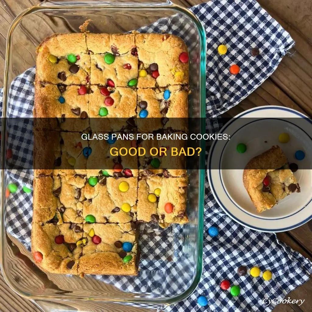 can you bake cookies in a glass pan
