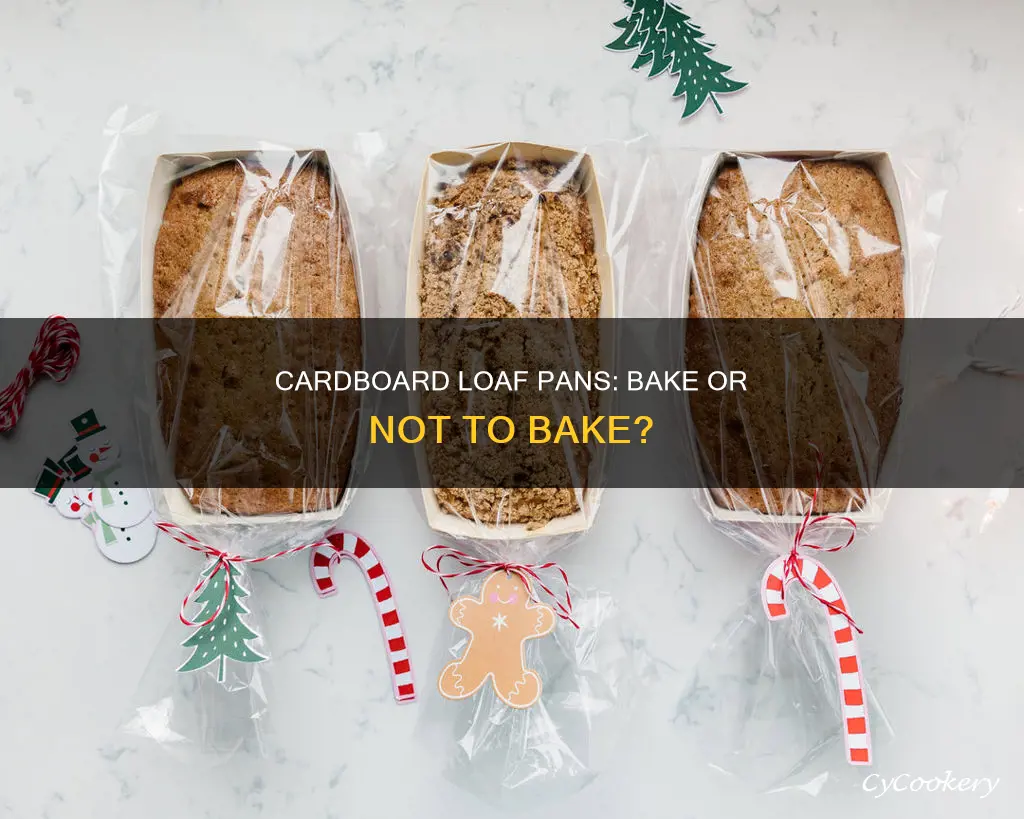 can you bake in cardboard loaf pans