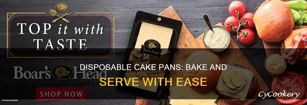 can you bake in the disposable ezfoil cake pans