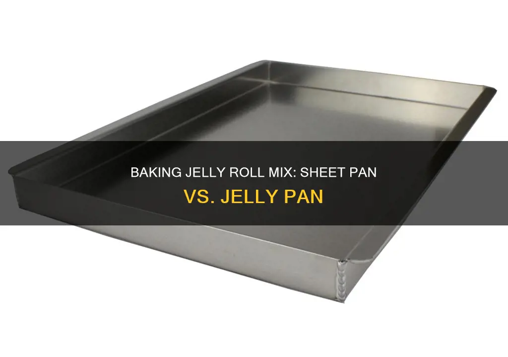 can you bake jelly roll mix in regular sheet pan