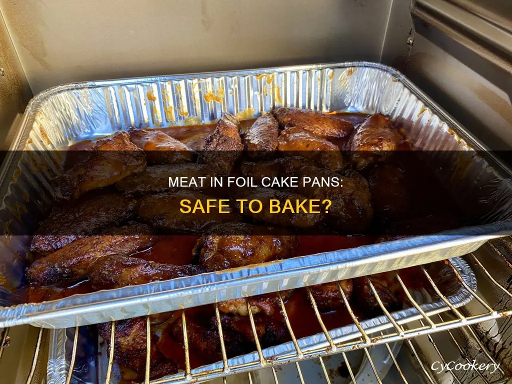 can you bake meat in foil cake pans