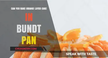 Baking Orange Layer Cake: Bundt Pan Magic