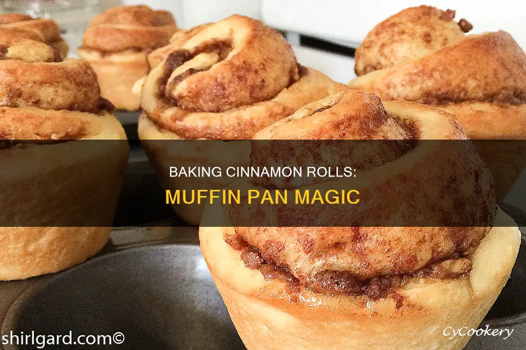 can you bake pillsbury cinnamon rolls in a muffin pan