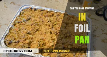 Baking Stuffing: Foil Pan Method